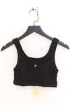 BASERANGE 25 Spring/Summer French organic cotton heart-shaped corset vest BAS-BRHE-RB-000-Black